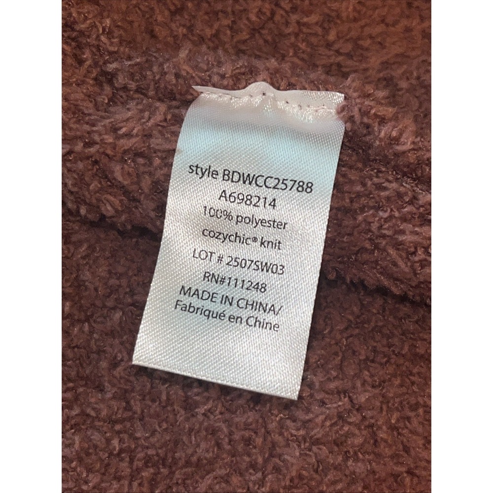 Barefoot Dreams Cardigan Cozychic Sweater Soft Open Front Size Small Light Rust - Picture 6 of 7